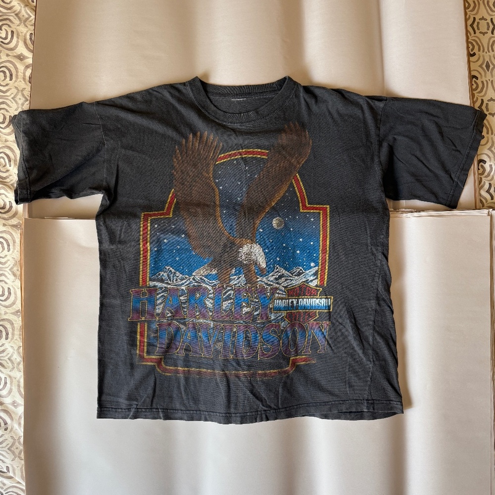 Vintage Harley-Davidson Classic Eagle T-shirt- two-sided